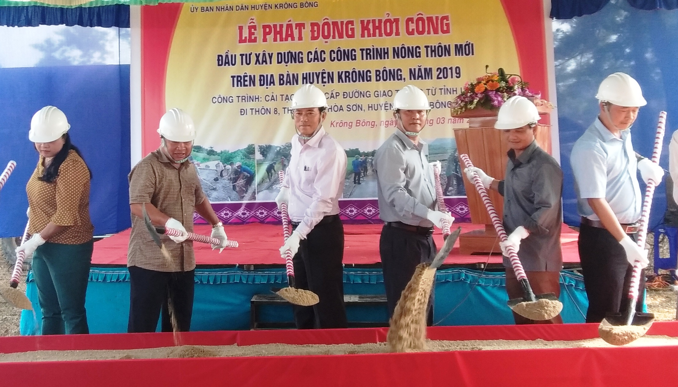 Lễ phát động khởi công xây dựng các công trình nông thôn mới trên địa bàn huyện năm 2019